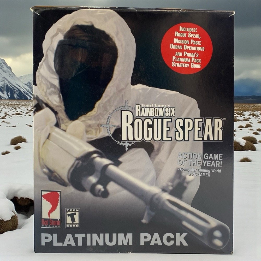 Tom Clancy Rainbow Six Rogue Spear Platinum Pack PC Big Box 1999 Red Storm Games